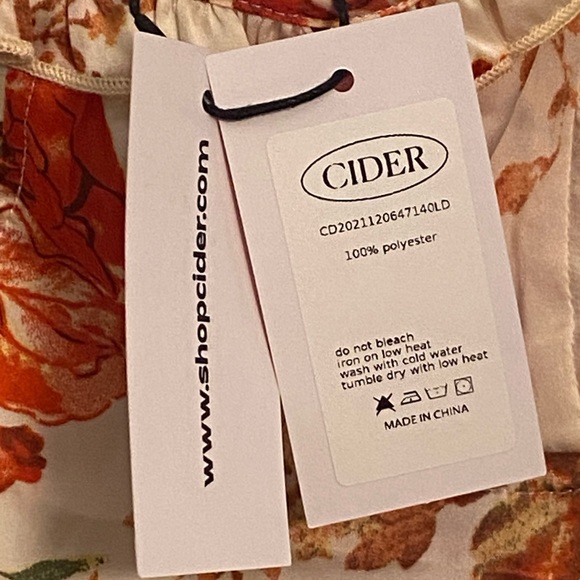 CIDER Floral Bowknot Mermaid Corset Midi Dress - Picture 10 of 12